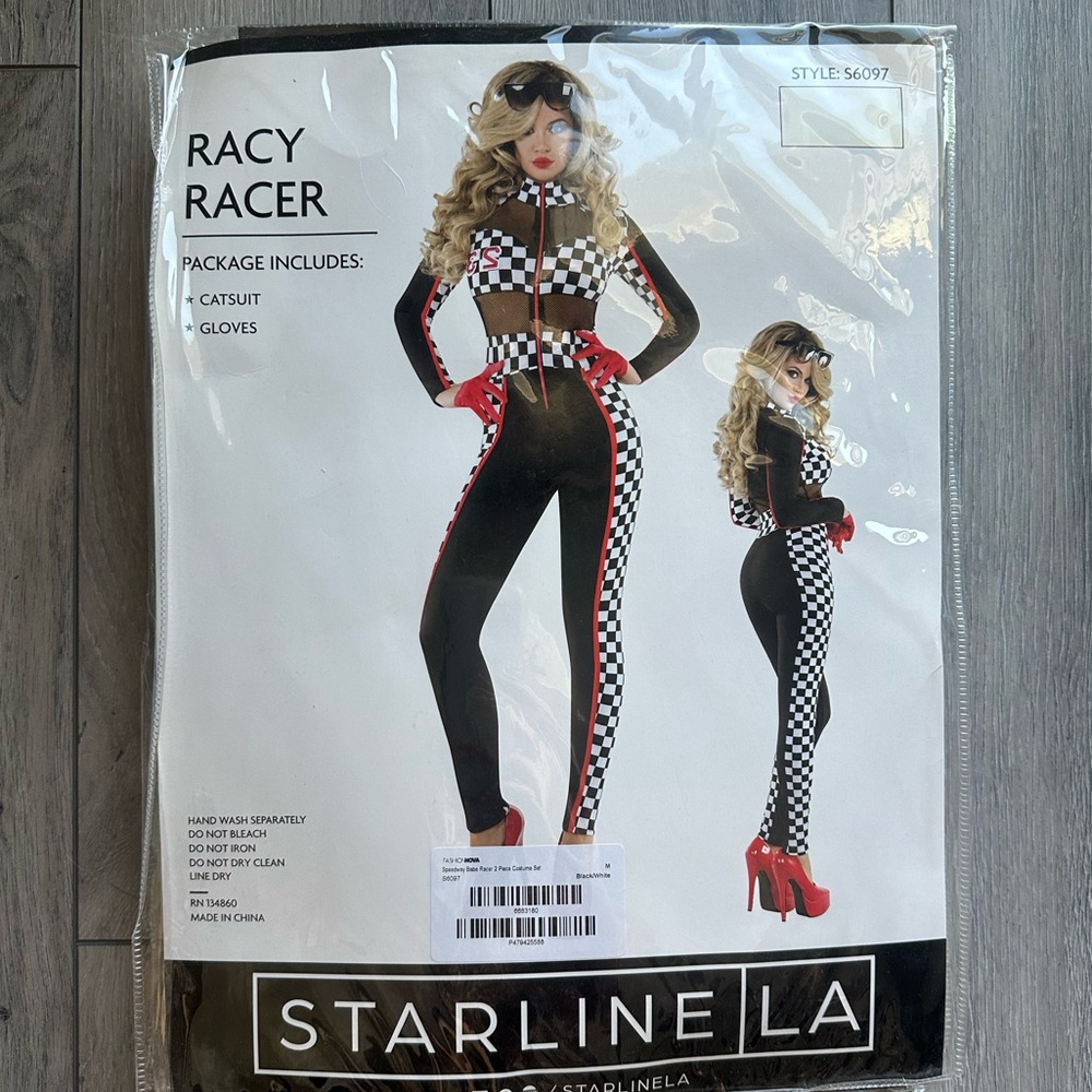 NEW RACY RACER STARLINE COSTUME - Picture 3 of 3